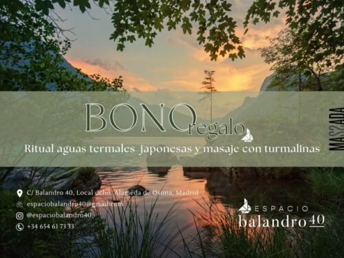 Aguas termales japonesas y masaje con turmalinas